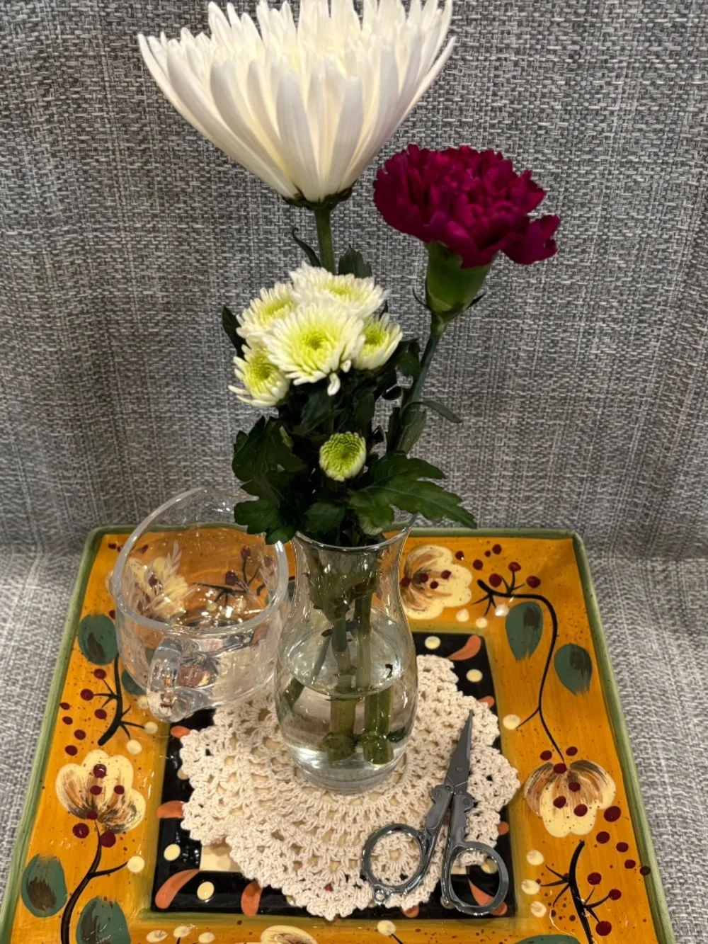 flower arranging materials care of environment lesson by idlewild montessori